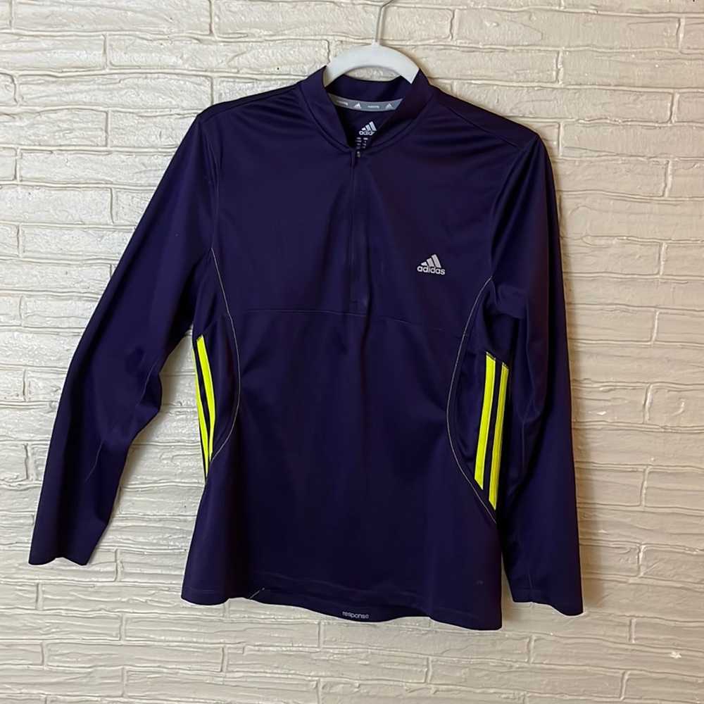 Adidas dark purple large light weight pullover